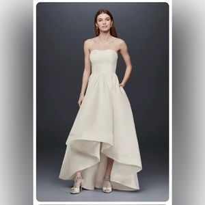 NWT David’s bridal high-low wedding dress (4)